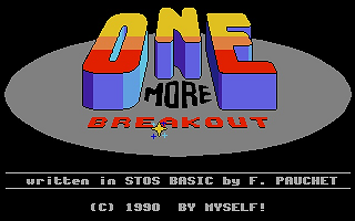 Onemore Breakout atari screenshot